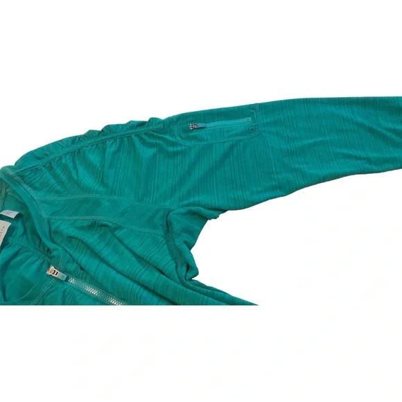 Athleta Women’s Long Sleeve Pullover 1/4 Zip Green Athletic Shirt Activewear XL - Picture 13 of 15